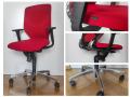 5 Chaises de bureau WILKHAHN - IN 184/7 - rouge/noir/alu