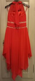 Robe rouge avec strass pour mariage ou cocktail