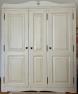 Armoire 3 portes Coeur des Alpes en merisier blanchi