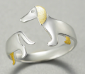 Bague de chien teckel